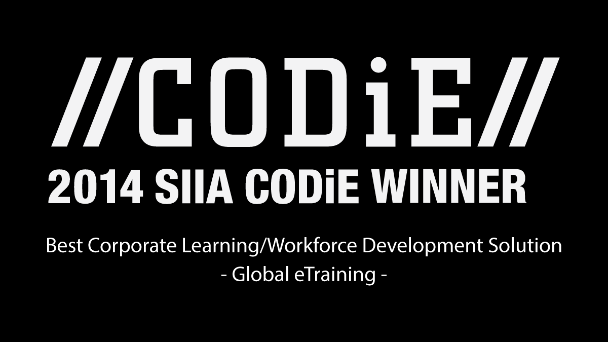 Global eTraining Wins SIIA Education CODiE Award