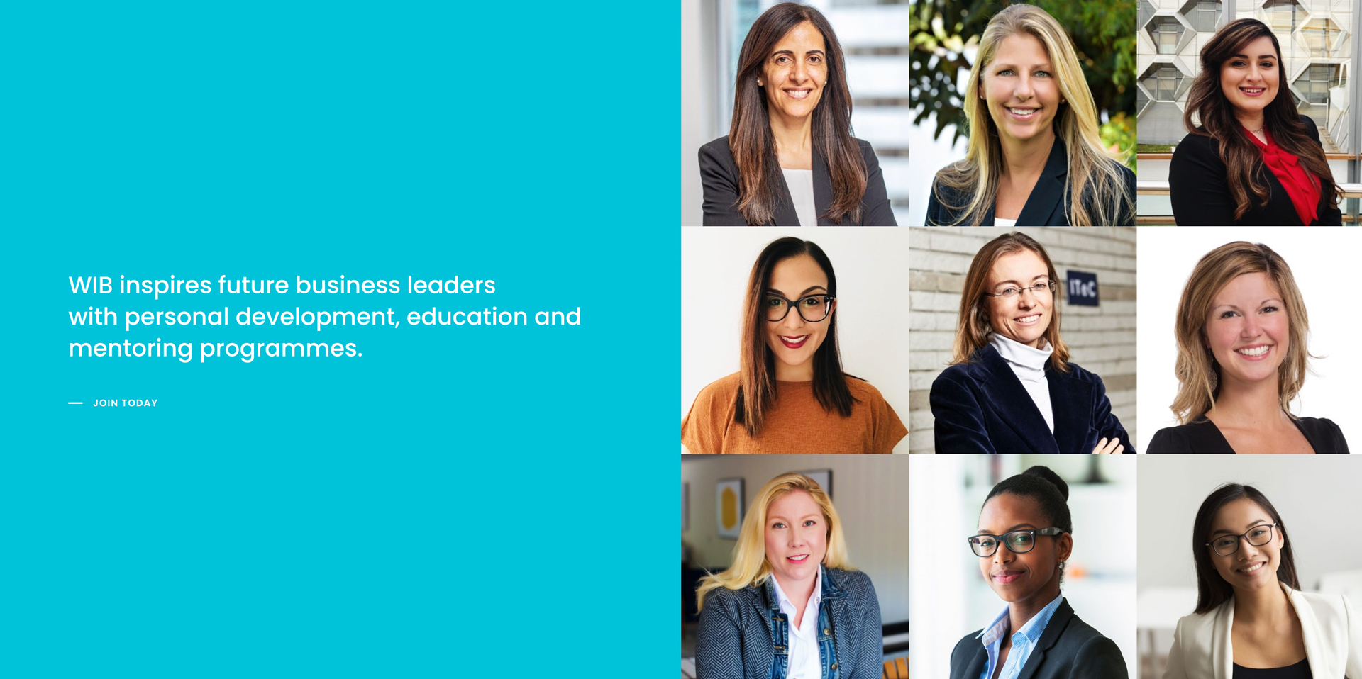 WIB inspires future business leaders with personal development, education and mentoring programmes.